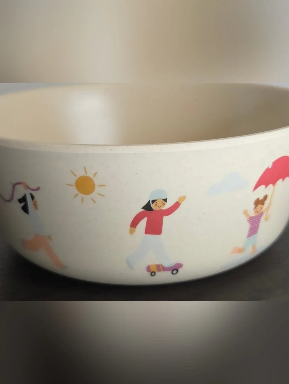Pillowfort Set of 4 Bamboo Kids Bowls Outdoor Picnic BPA Free